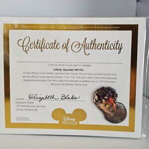 Disney Movie Club Collectors Pin - Infinity Gaunlet - 2018